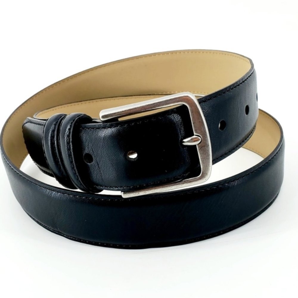 Old Navy Men's L Waist 33"-39" Black Synthetic Leather Business Casual Belt